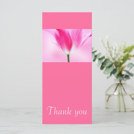 Roze Tulip, Dank je wel (Staand voorkant)