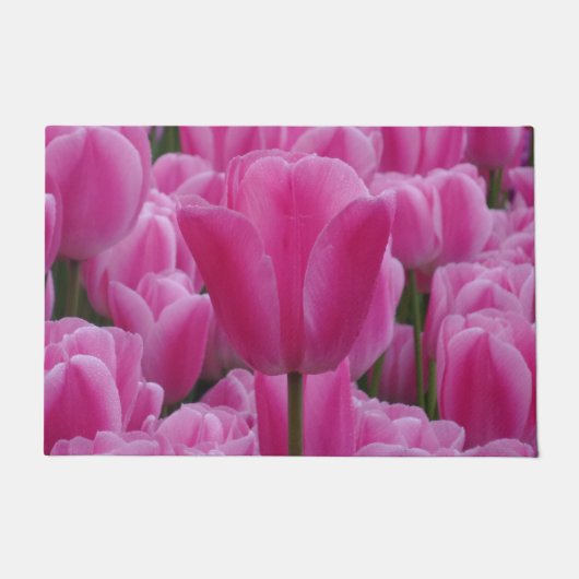 Roze Tulip Deurmat (Voorkant)
