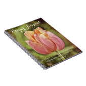 Roze Tulip Flower Prayer Journal Notitieboek (Rechterzijde)