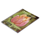 Roze Tulip Flower Prayer Journal Notitieboek (Linkerzijde)