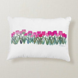 Roze Tulip Grove Accent Kussen