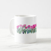 Roze Tulip Grove Koffiemok (Voorkant links)