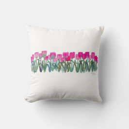 Roze Tulip Grove Kussen