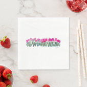 Roze Tulip Grove Luncheon Napkins Servetten (Insitu)