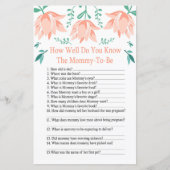 Roze Tulip Hoe goed ken je baby shower game? (Voorkant)