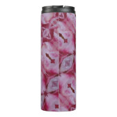 Roze Tulip Ikat 4 Thermosbeker (Achterkant)