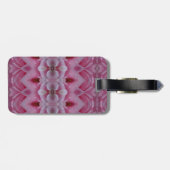 Roze Tulip Ikat 5 Bagagelabel (Achterkant horizontaal)