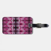 Roze Tulip Ikat 5 Recoleta Bagagelabel (Achterkant horizontaal)