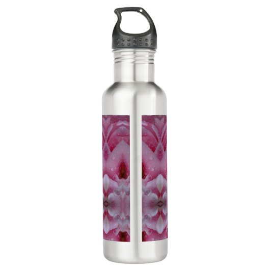 Roze Tulip Ikat 5 Waterfles (Achterkant)