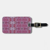 Roze Tulip Ikat 6 Bagagelabel (Voorkant horizontaal)