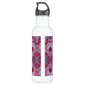 Roze Tulip Ikat 7 Waterfles (Achterkant)
