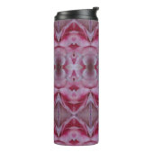 Roze Tulip Ikat 8 Thermosbeker (Gedraaid links)