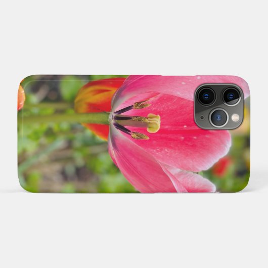 Roze Tulip iPhone draagtas Case-Mate iPhone Case (Achterkant (horizontaal))
