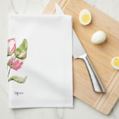 Roze Tulip Kitchen Towel of Casual Dinner Napkin Theedoek (Quarter Fold)