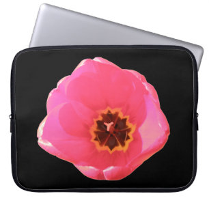 Roze Tulip-laptoptas Laptop Sleeve