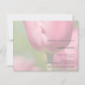 Roze Tulip Macro DSC0852 Kaart (Achterkant)