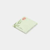 Roze Tulip Naam 3x3 toevoegen Post-it® Notes (Schuin)