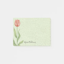 Roze Tulip Naam 4x3 toevoegen