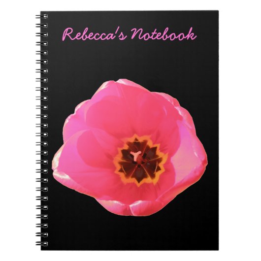 Roze Tulip Notitieboek (Voorkant)