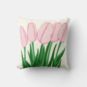 Roze Tulip Sierkussen