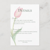 Roze Tulip Solo Trouwgegevens