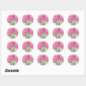 Roze Tulip Sticker (Vel)