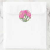 Roze Tulip Sticker (Tas)