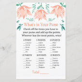 Roze Tulip Wat zit er in je handtas? (Voorkant)