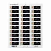 Roze Tulip Waterverf Return Address Labels (Full Sheet)