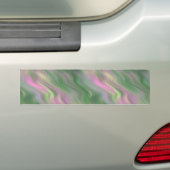 Roze Tulip Wavy Textuur Bumpersticker (Op auto)