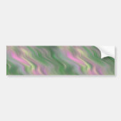 Roze Tulip Wavy Textuur Bumpersticker (Voorkant)