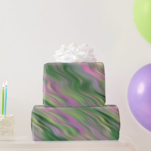 Roze Tulip Wavy Textuur Cadeaupapier