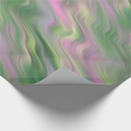 Roze Tulip Wavy Textuur Cadeaupapier (Hoek)