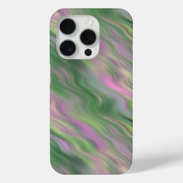 Roze Tulip Wavy Textuur iPhone 15 Pro Case