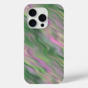 Roze Tulip Wavy Textuur iPhone 15 Pro Case