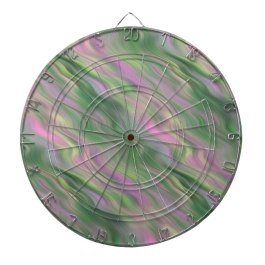 Roze Tulip Wavy Textuur Dartbord (Voorkant)