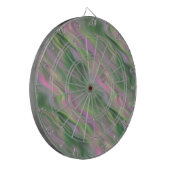 Roze Tulip Wavy Textuur Dartbord (Voorkant Links)