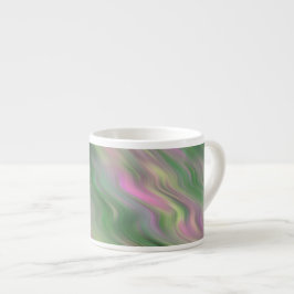 Roze Tulip Wavy Textuur Espresso Kop