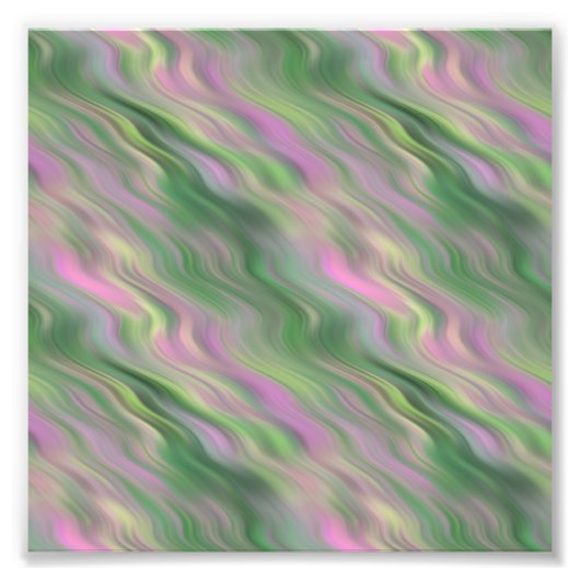 Roze Tulip Wavy Textuur Foto Afdruk (Voorkant)