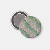 Roze Tulip Wavy Textuur Magneet (Voorkant / Achterkant)