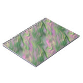 Roze Tulip Wavy Textuur Notitieboek (Linkerzijde)