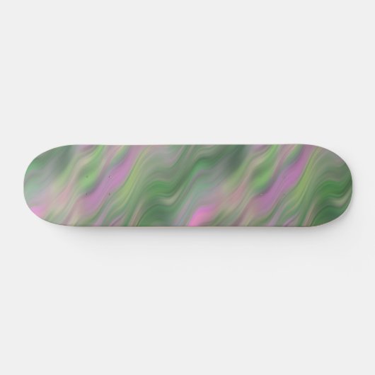 Roze Tulip Wavy Textuur Persoonlijk Skateboard (Horizontaal)