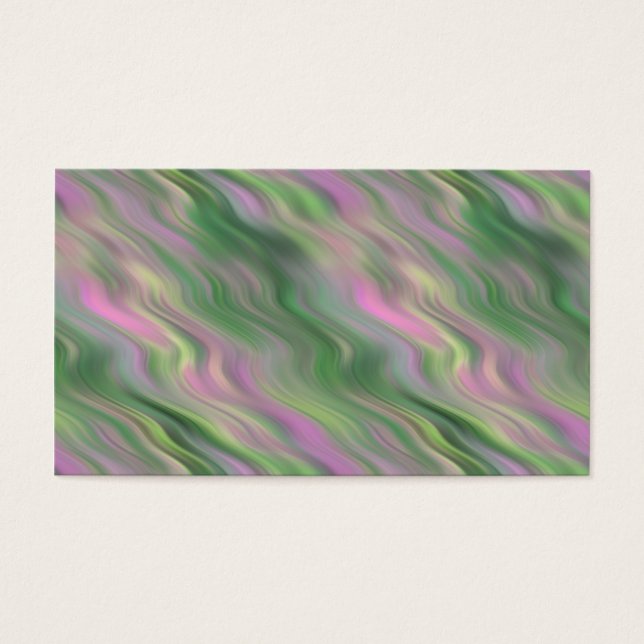Roze Tulip Wavy Textuur Visitekaartjes (Voorkant)