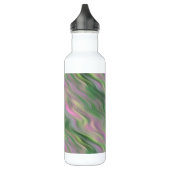 Roze Tulip Wavy Textuur Waterfles (Links)