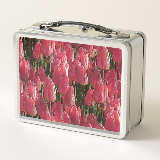 Roze Tulips Floral (Achterkant)