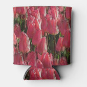 Roze Tulips Floral Blikjeskoeler (Voorkant)