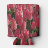 Roze Tulips Floral Blikjeskoeler (Achterkant)