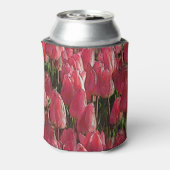 Roze Tulips Floral Blikjeskoeler (Blikje Achterkant)