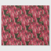 Roze Tulips Floral Cadeaupapier (Vlak)