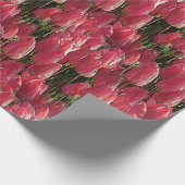 Roze Tulips Floral Cadeaupapier (Hoek)